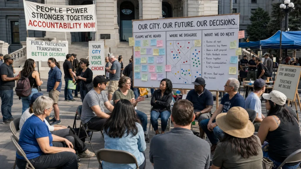 Discursive Democracy for Polarized Communities - Main Image